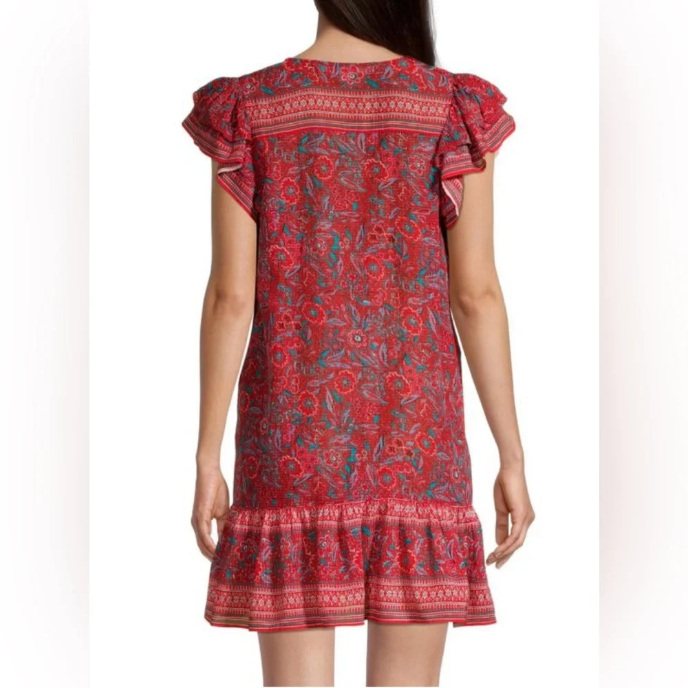 Veronica Beard Lorraine Dress in Spicy Red